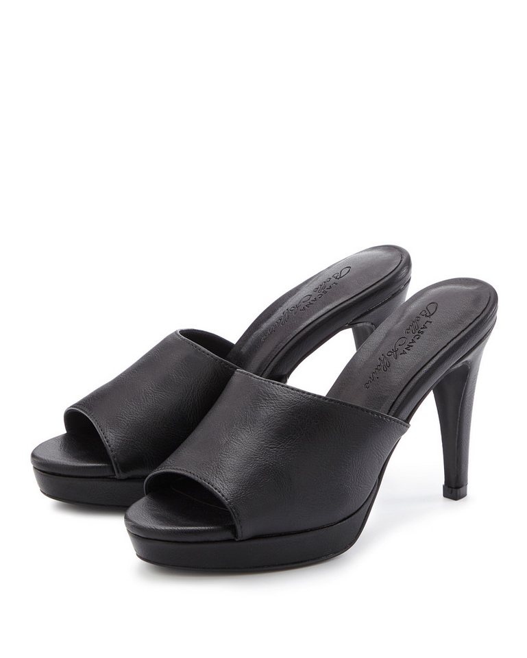 LASCANA Belle Affaire High-Heel-Pantolette Mule, Sandale, offener Schuh mit leichtem Plateau