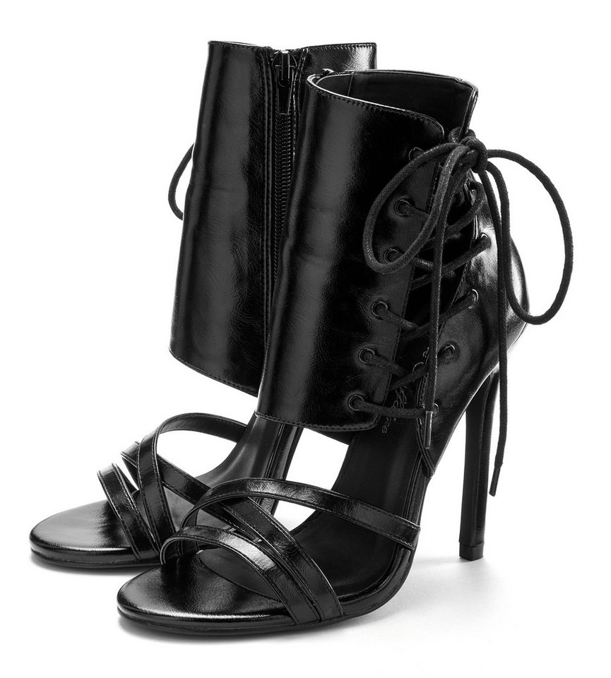 LASCANA Belle Affaire Sandalette mit raffinierter Schnürung, High-Heel-Sandalette verführerischer Sommerschuh mit Schnürung, offener Schuh, Sandale