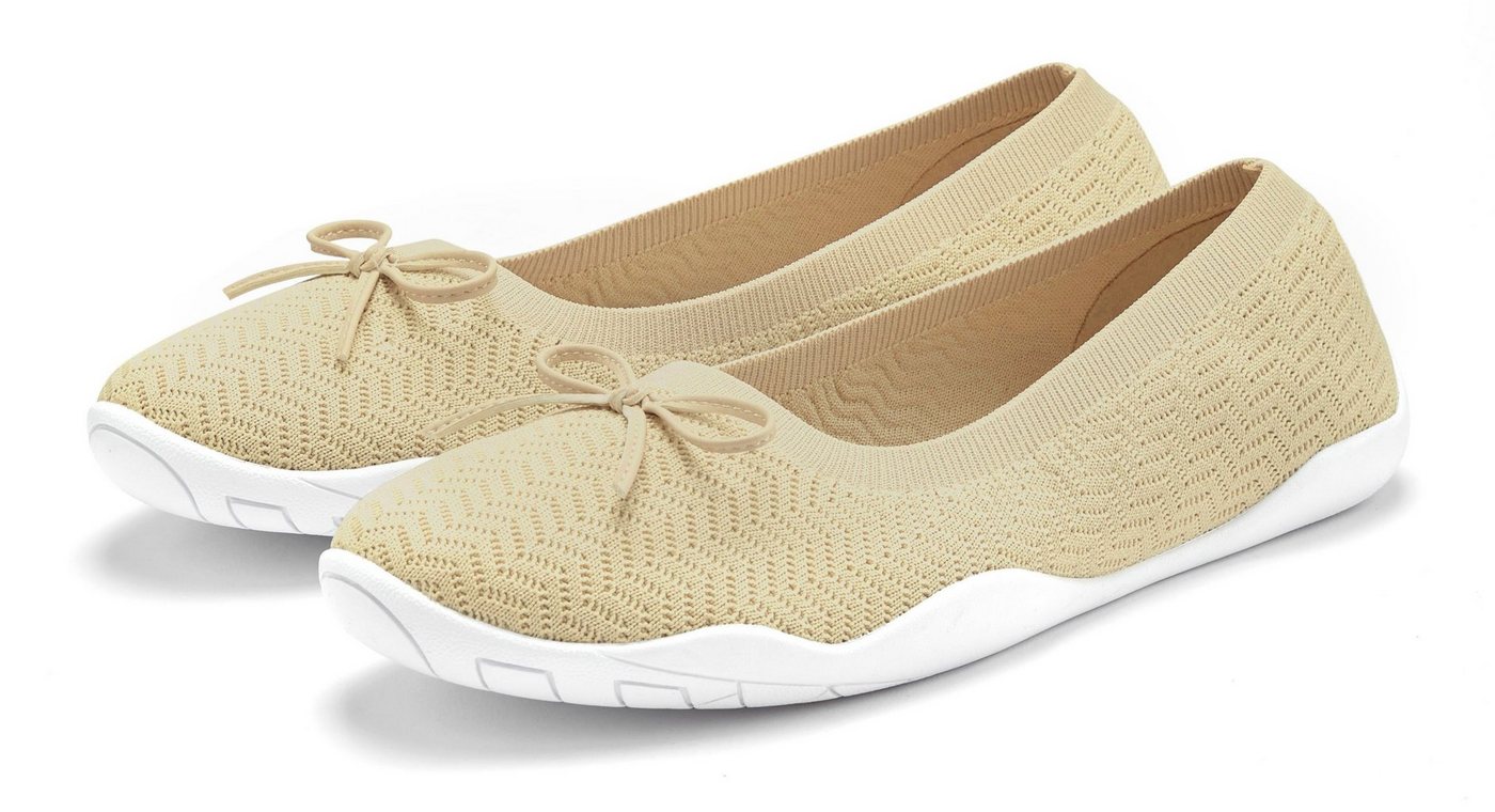 Lascana Sneaker Ballerinas Slipper, Halbschuh, ultraleicht zum Reinschlüpfen VEGAN