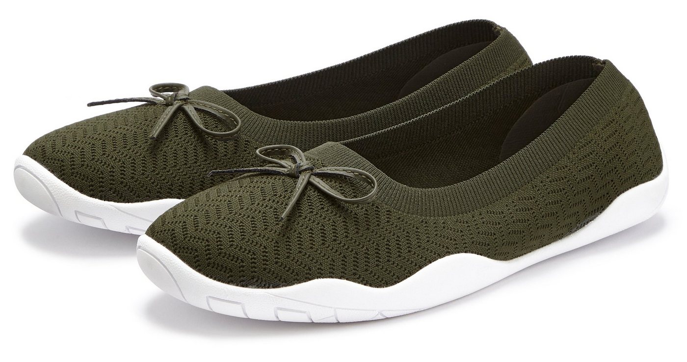 Lascana Sneaker Ballerinas Slipper, Halbschuh, ultraleicht zum Reinschlüpfen VEGAN
