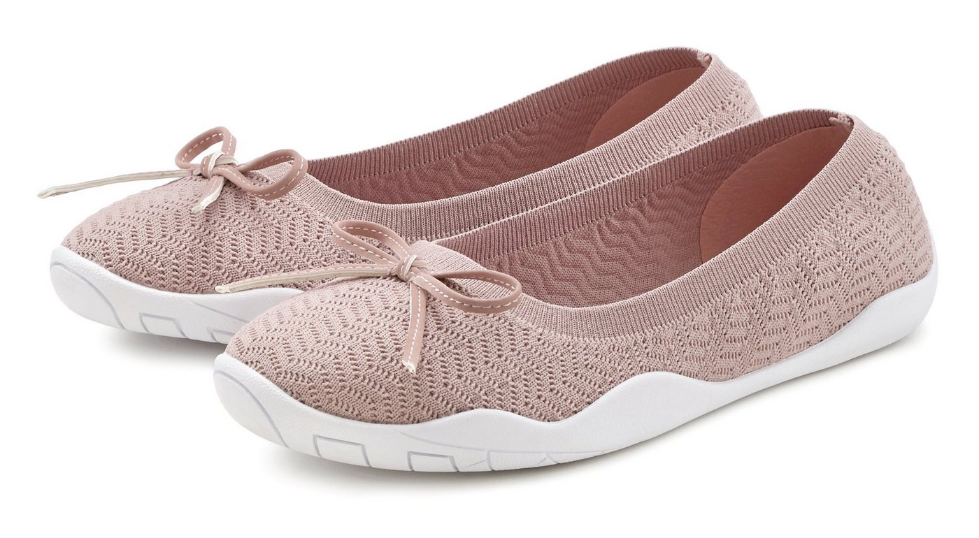 Lascana Sneaker Ballerinas Slipper, Halbschuh, ultraleicht zum Reinschlüpfen VEGAN