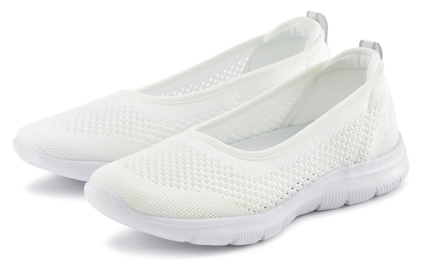Lascana Sneaker Ballerinas ultraleichter Slipper, Freizeitschuh zum Reinschlüpfen VEGAN