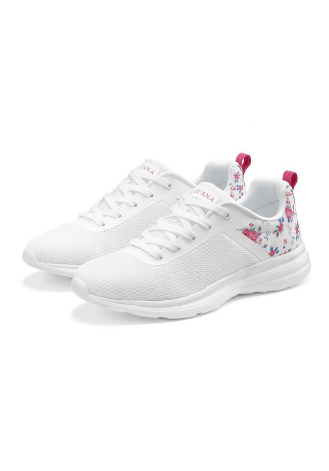 Lascana Freizeitschuh, Halbschuh, Sneaker mit Blumen-Print VEGAN