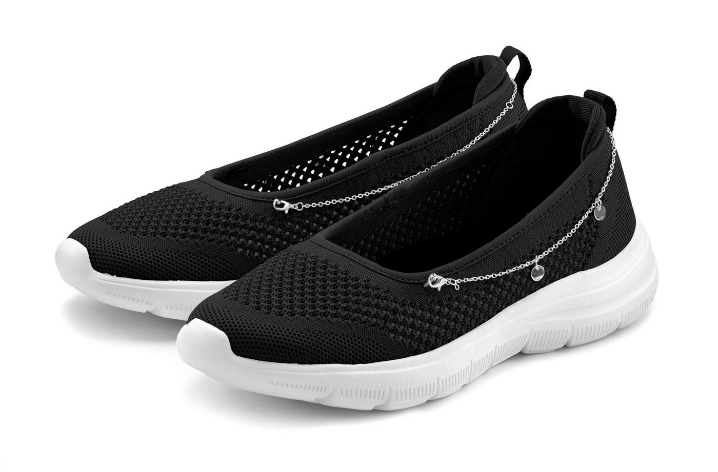 Lascana Sneaker Slipper, Ballerina, Halbschuhe zum Reinschlüpfen VEGAN