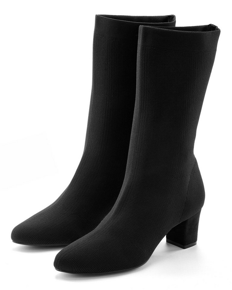Lascana Sock-Boot, Schlupf-Stiefel, Ankle Boots Stiefelette aus elastischem Material
