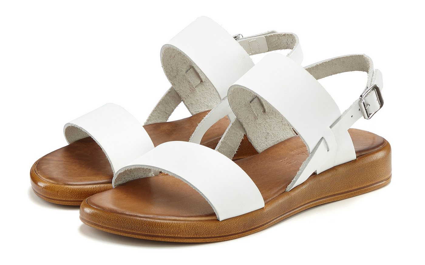 Lascana Sommerschuh, Riemchensandale, offener Schuh Sandale aus Leder