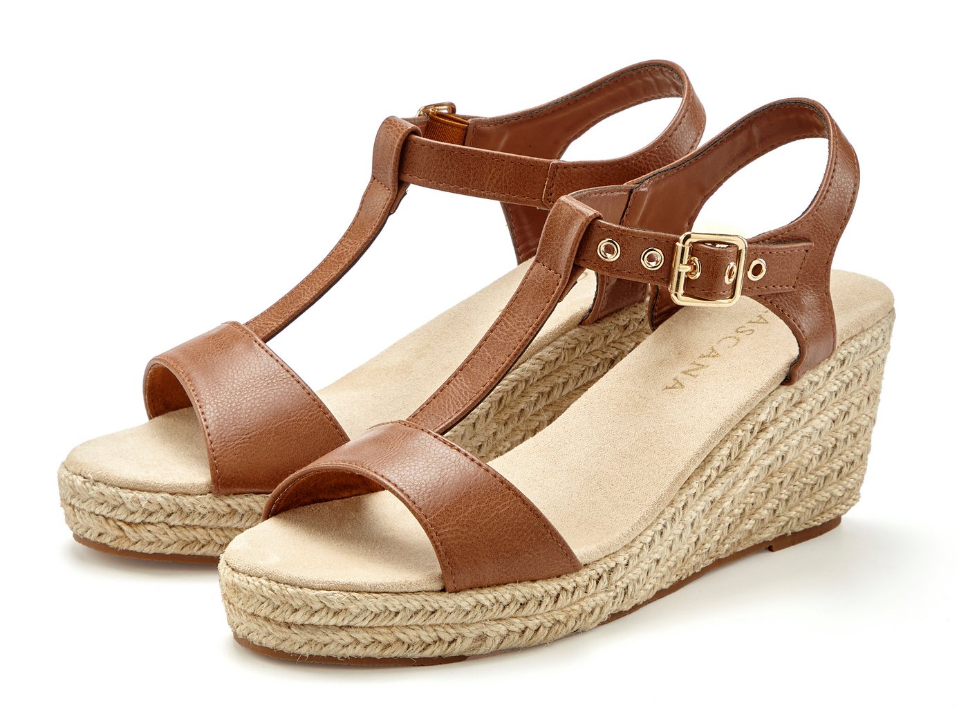 Lascana Sommerschuh, Keilsandalette, Sandale, Sandalette mit Keilabsatz VEGAN