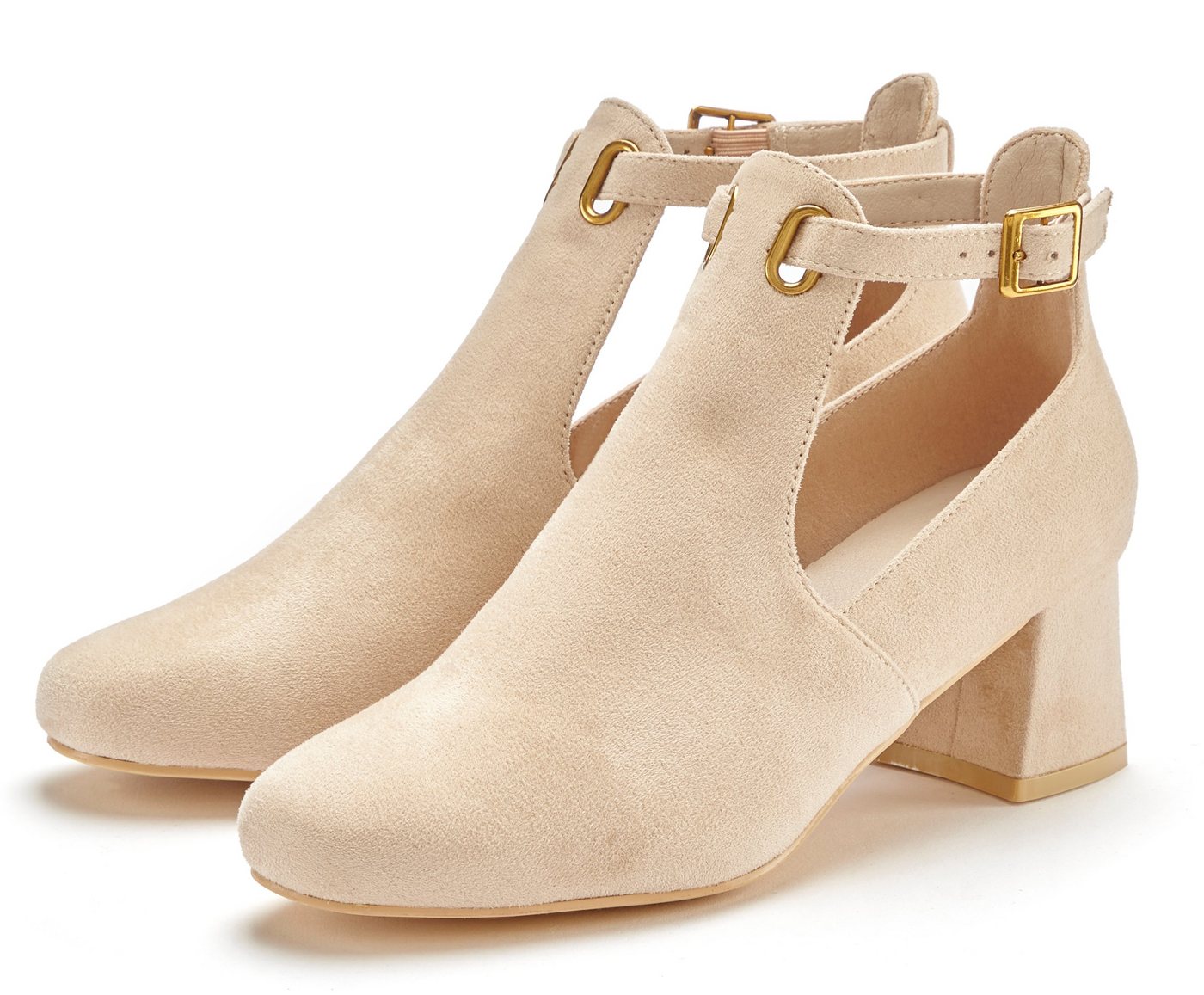 Lascana Stiefelette Stiefel, Boots mit Blockabsatz und besonders softer Innensohle VEGAN