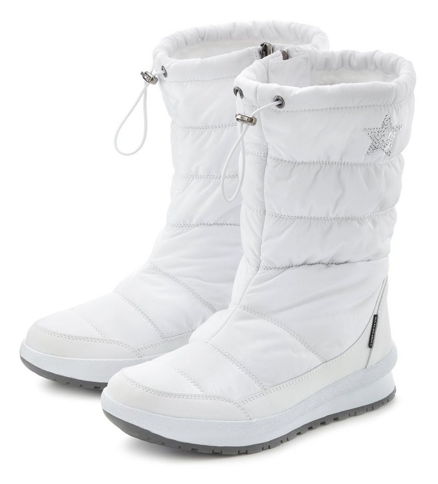 Lascana Winterboots, Stiefelette Winterstiefel mit wasserabweisender Comfortex-Membrane und Warmfutter (weiß)