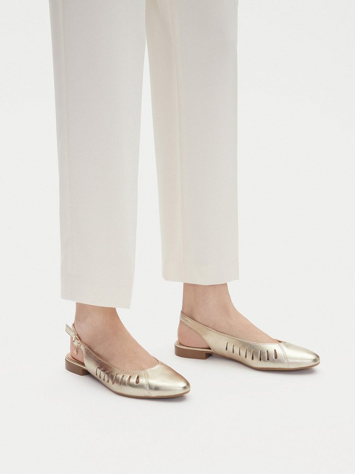 LASOCKI Damen-Ballerinas Gold RST-KOLETTA-15 Ballerina