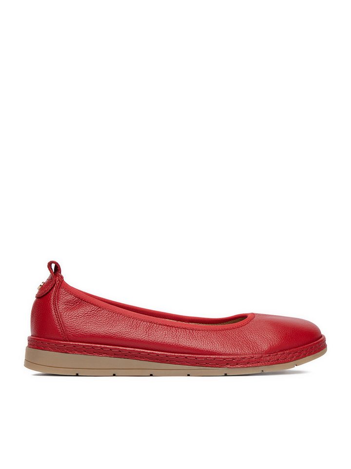 LASOCKI Damen-Ballerinas Rot Lasocki-CEO-WI23-LYLA-01 Rot Ballerina