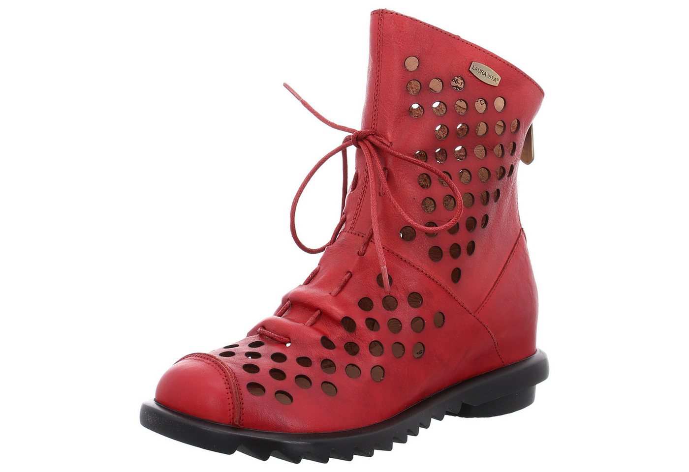 laura vita Cyrielle 11 Schnürstiefelette (rot)