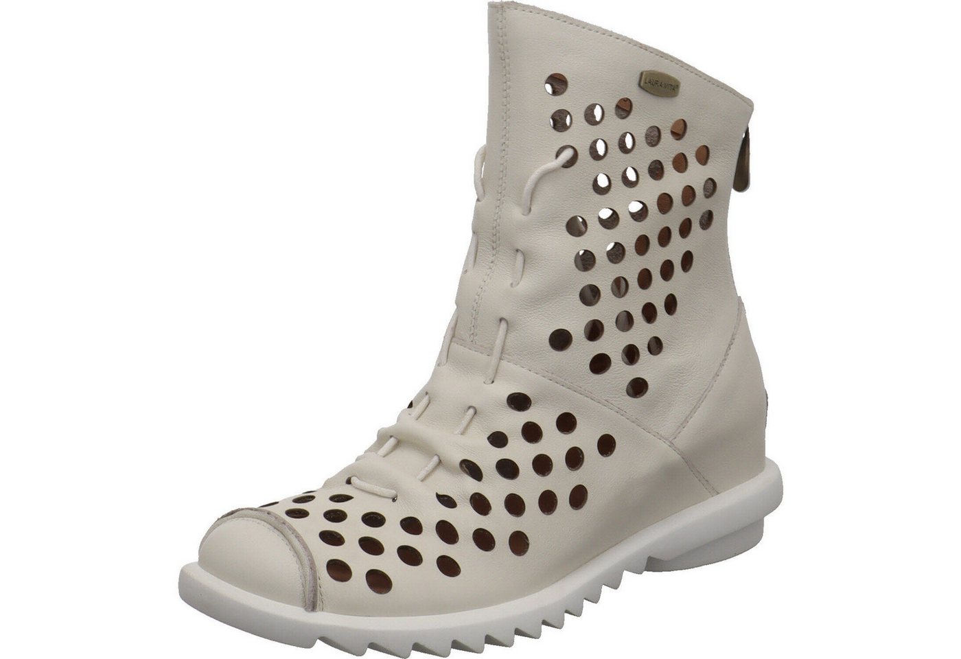 laura vita Cyrielle 11 Schnürstiefelette (weiß)