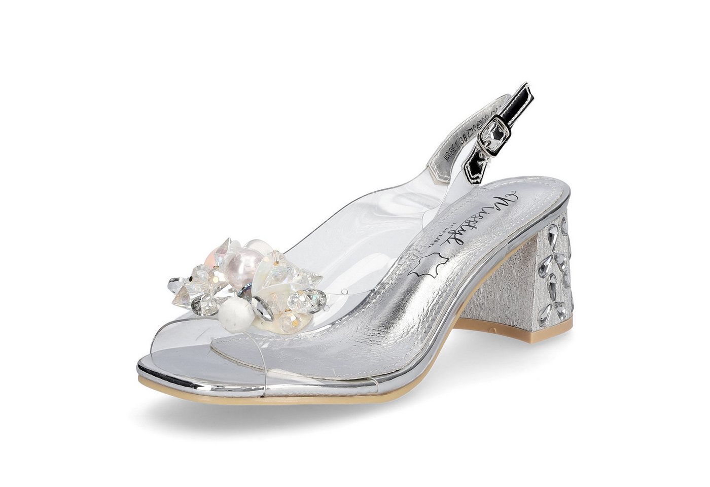 laura vita Damen Sandalette silber Sandale (silber)