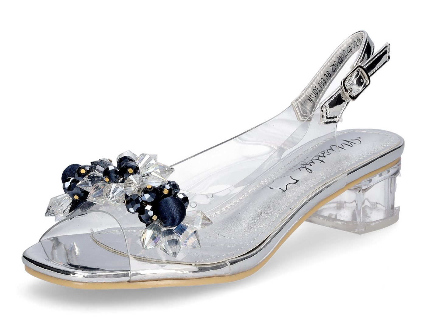 laura vita Damen Sandalette silber Sandale