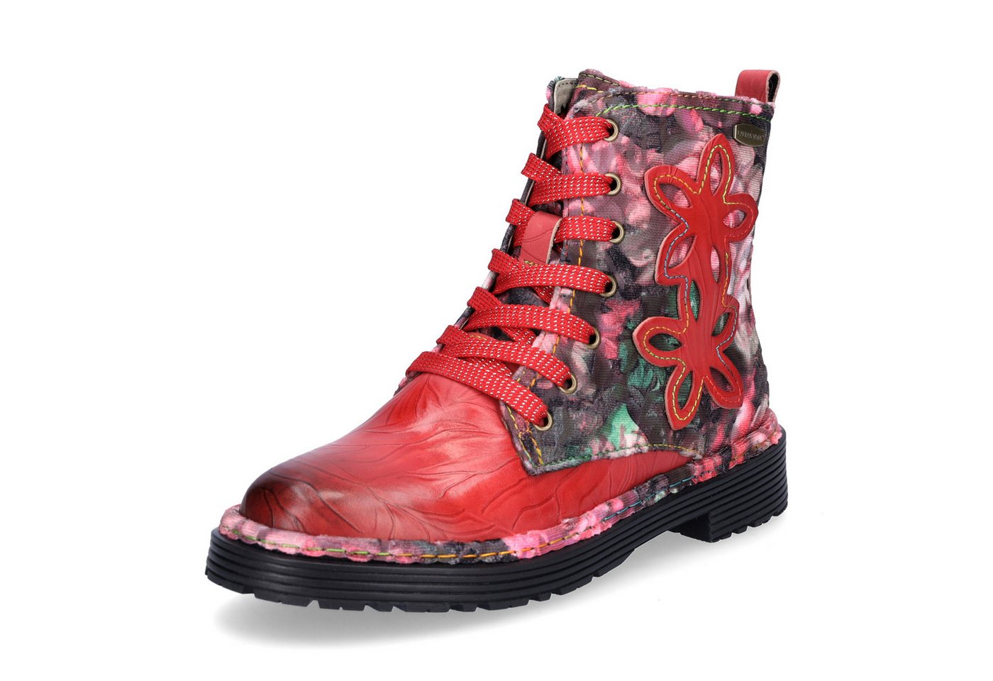 laura vita Damen Schnürboot rot Schnürboots