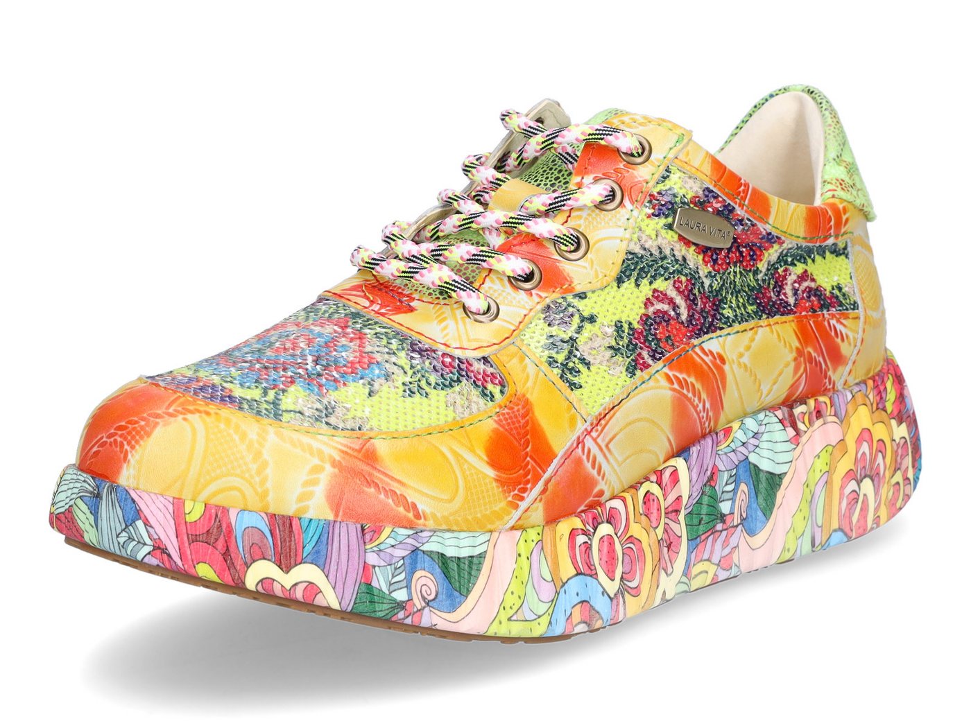 laura vita Damen Sneaker gelb Sneaker