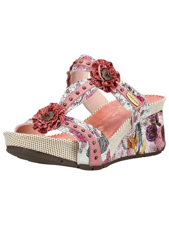 laura vita Pantoletten Leder Pantolette (rosa)
