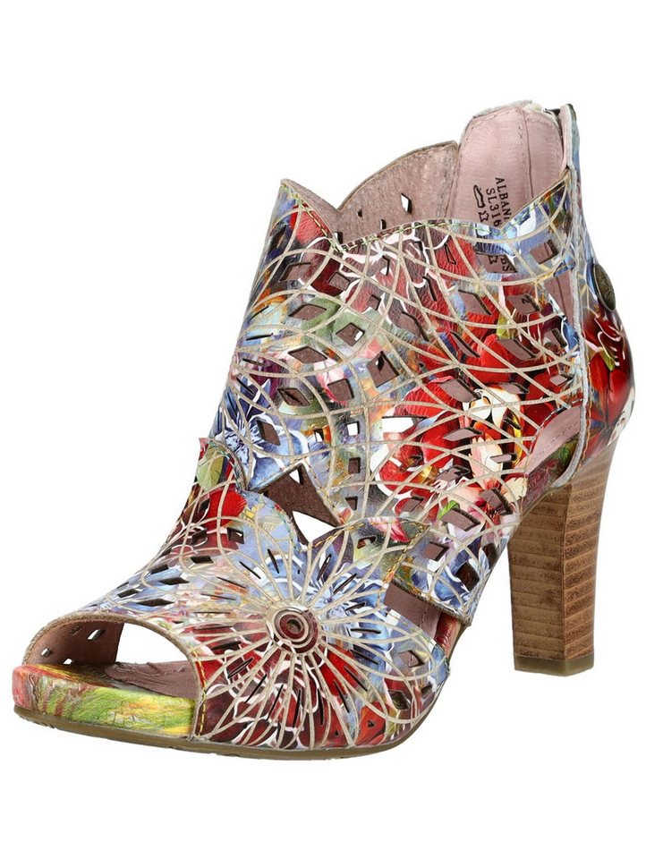 laura vita Pumps Leder High-Heel-Pumps (rot)