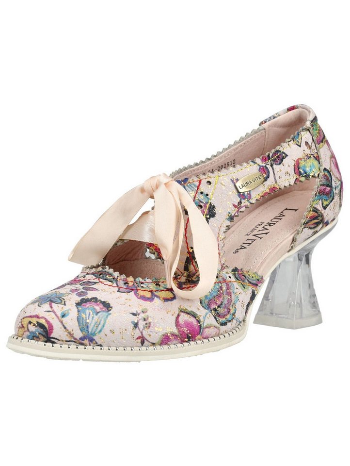 laura vita Pumps Leder Schnürpumps