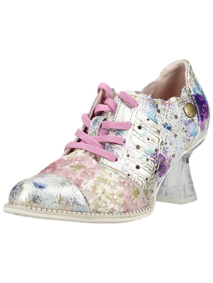 laura vita Pumps Leder/Textil Schnürpumps