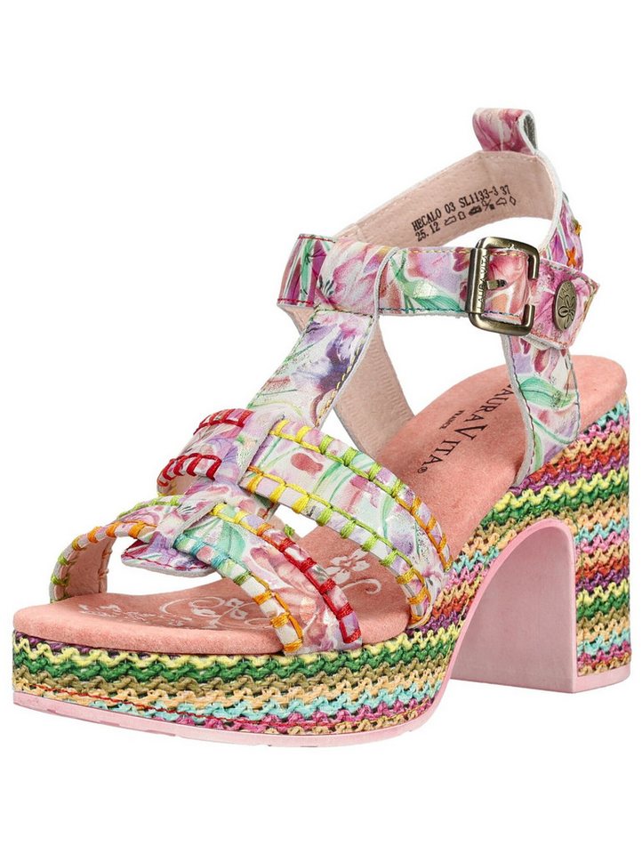 laura vita Sandalen Leder High-Heel-Sandalette (rot)