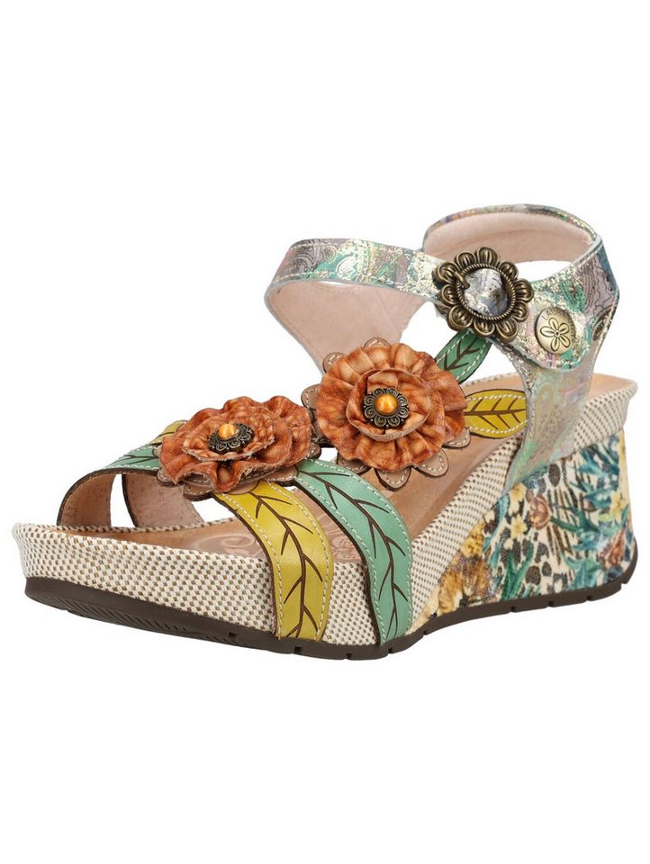laura vita Sandalen Leder Keilsandalette