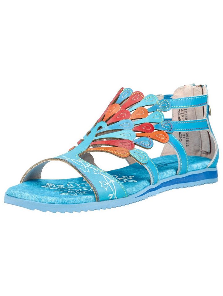 laura vita Sandalen Leder Riemchensandale (blau)
