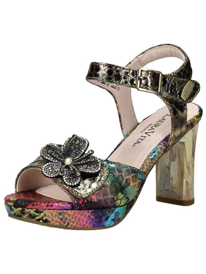 laura vita Sandalen Leder/Textil High-Heel-Sandalette