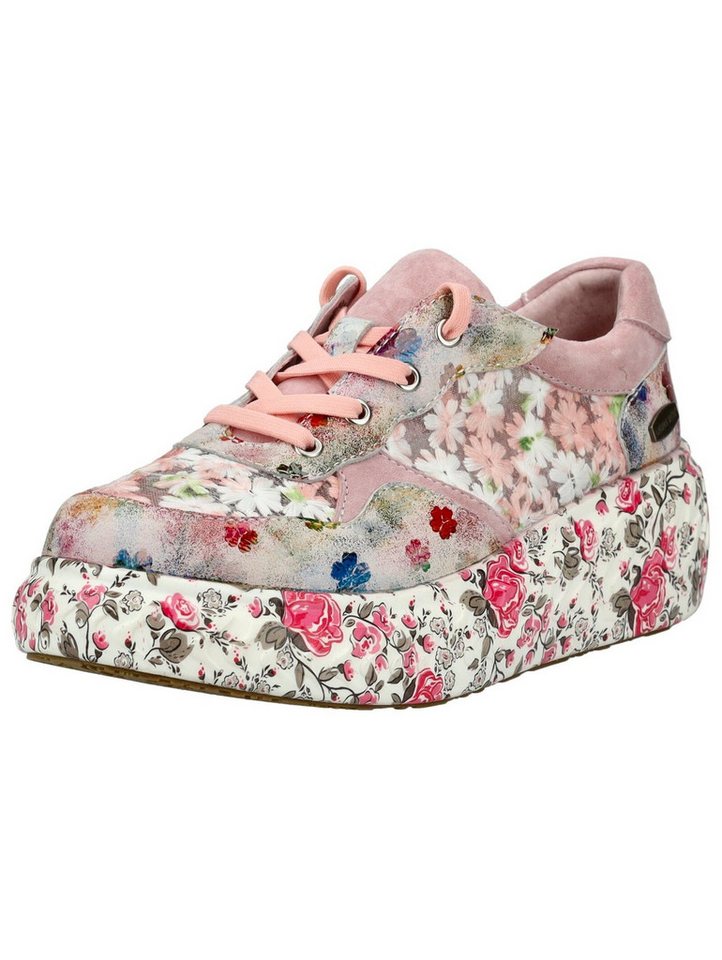 laura vita Sneaker Leder/Textil Plateausneaker (rosa)