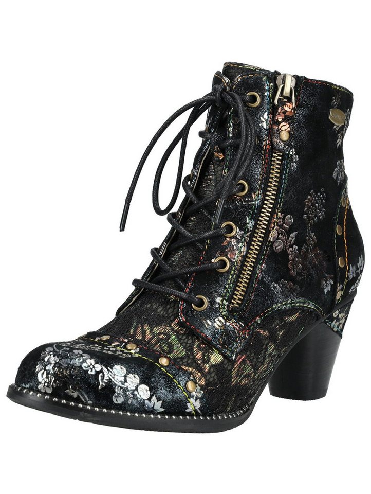 laura vita Stiefelette Leder/Textil Schnürstiefelette
