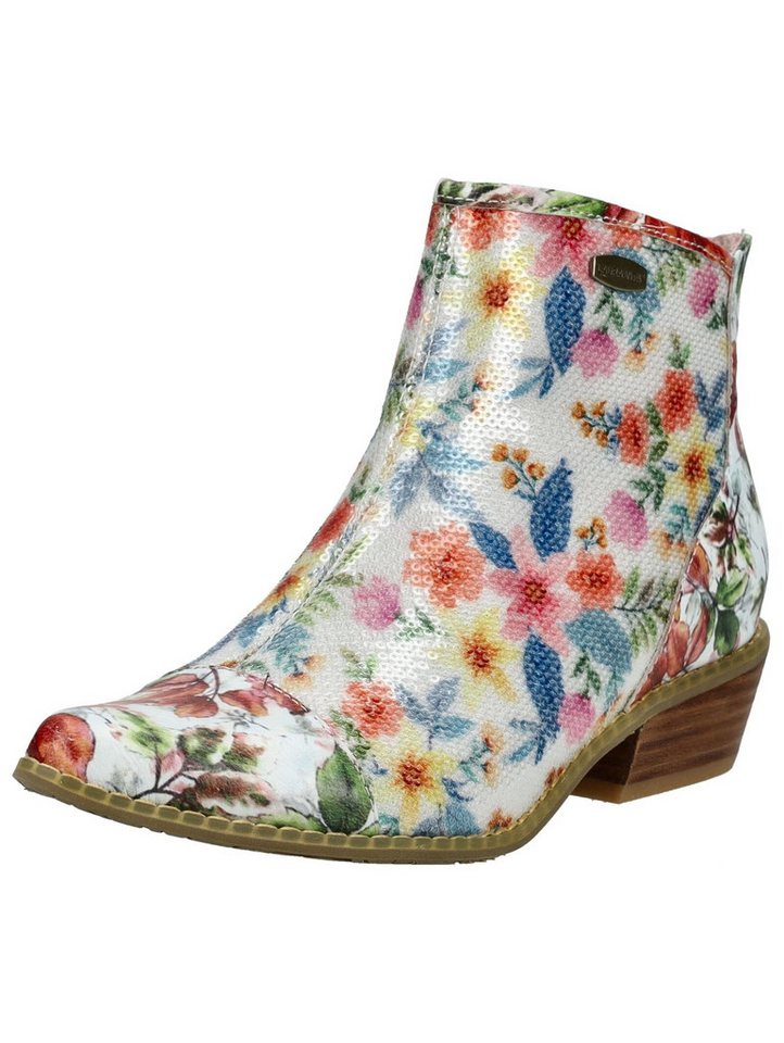 laura vita Stiefelette Leder/Textil Stiefelette (weiß)