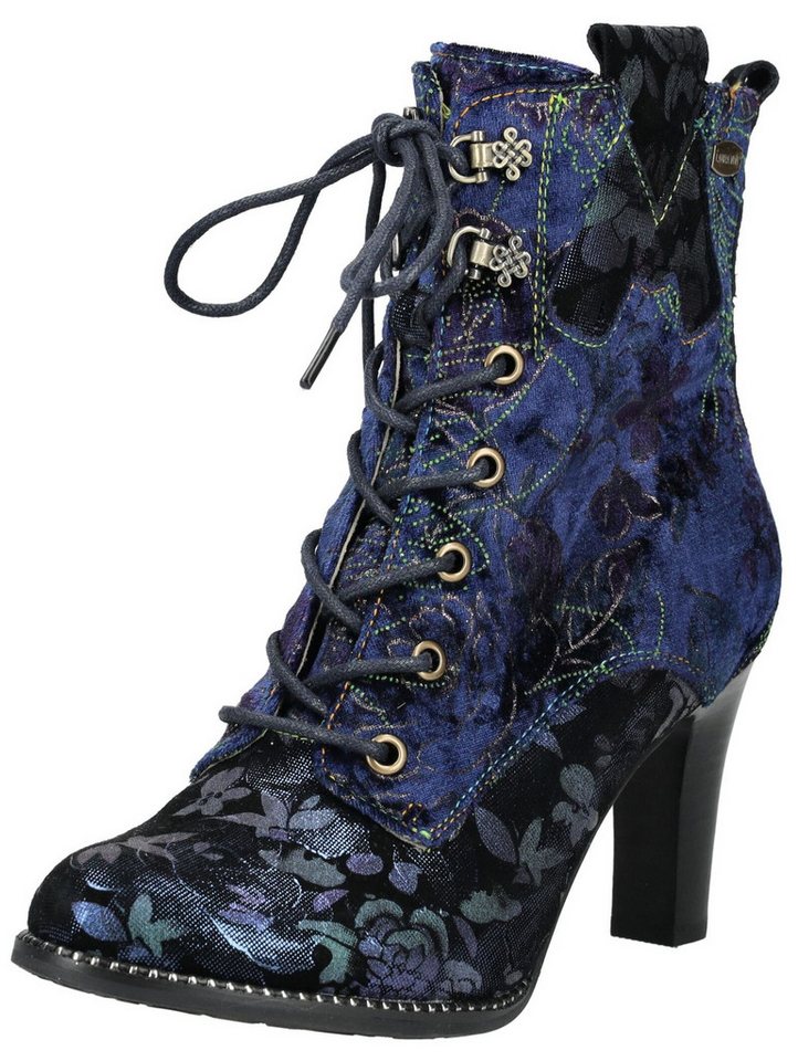 laura vita Stiefelette Veloursleder/Textil High-Heel-Stiefelette