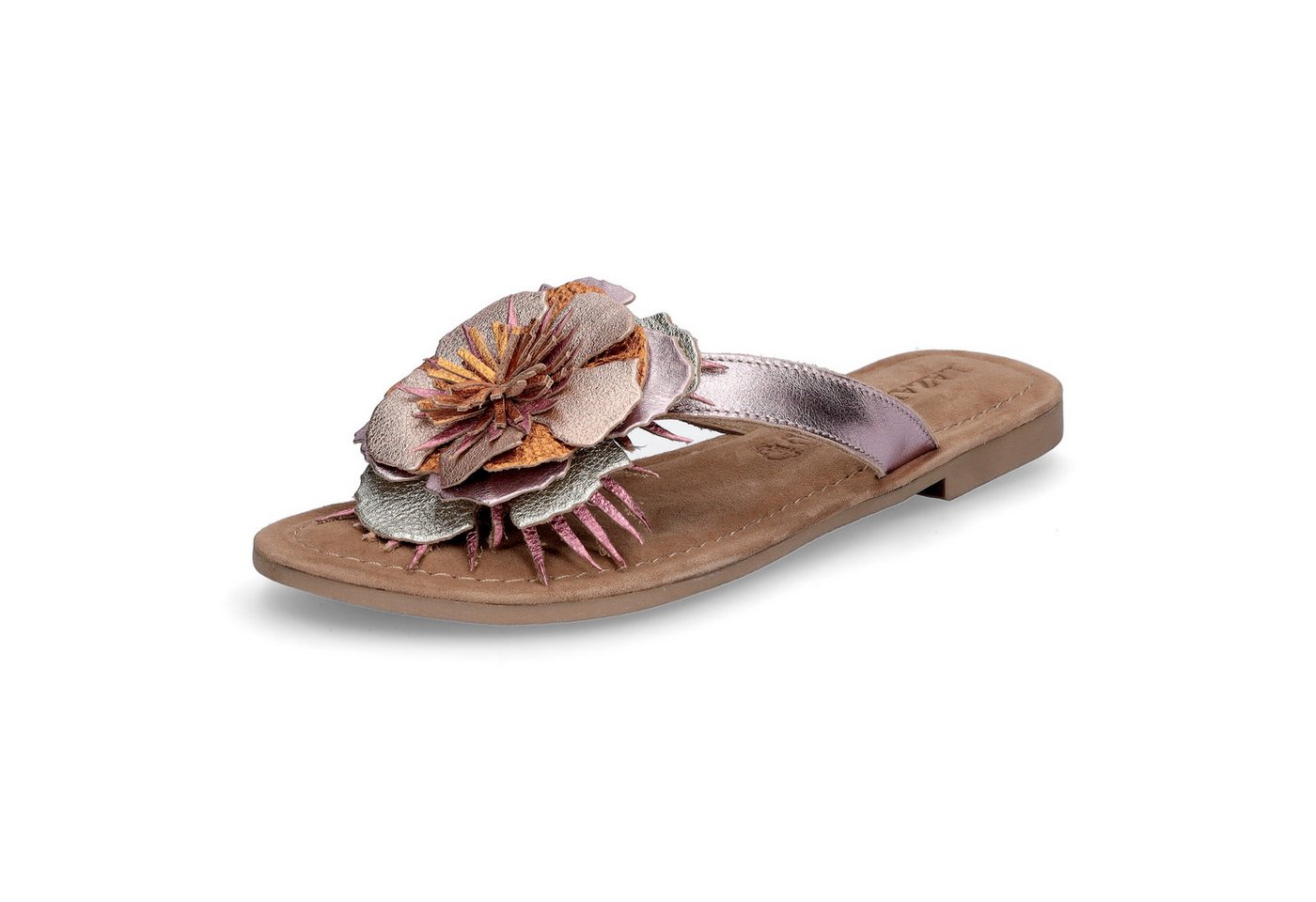 Lazamani Damen Pantolette Hilde rosa Pantolette