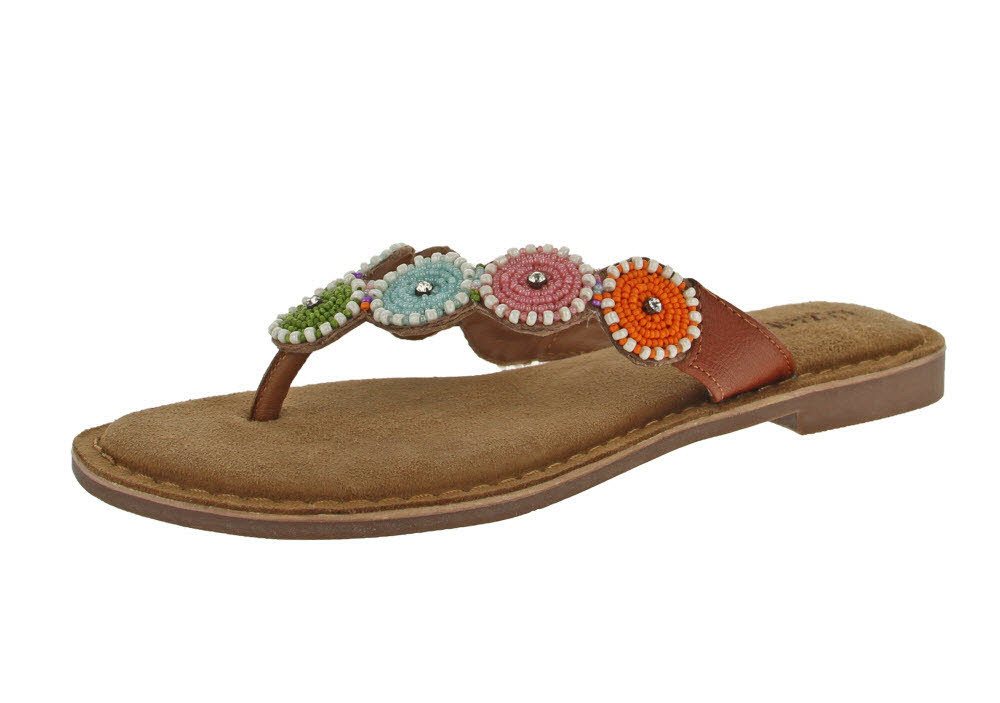Lazamani Damen Zehentrenner Pantolette