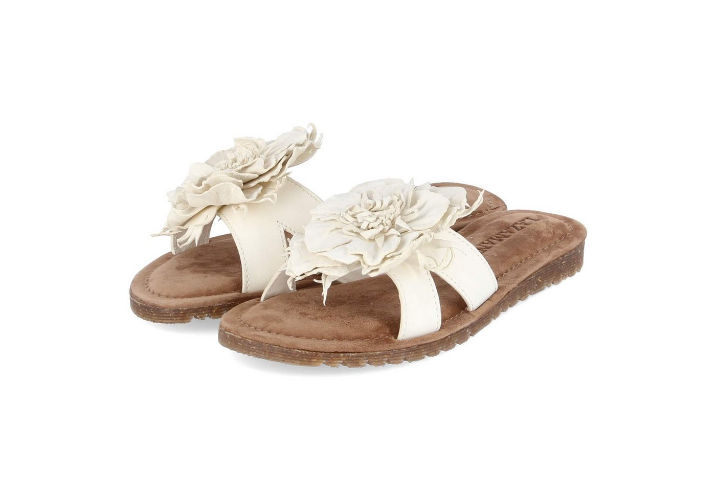 Lazamani LA33765 OFFWHITE Damen Leder white Pantolette