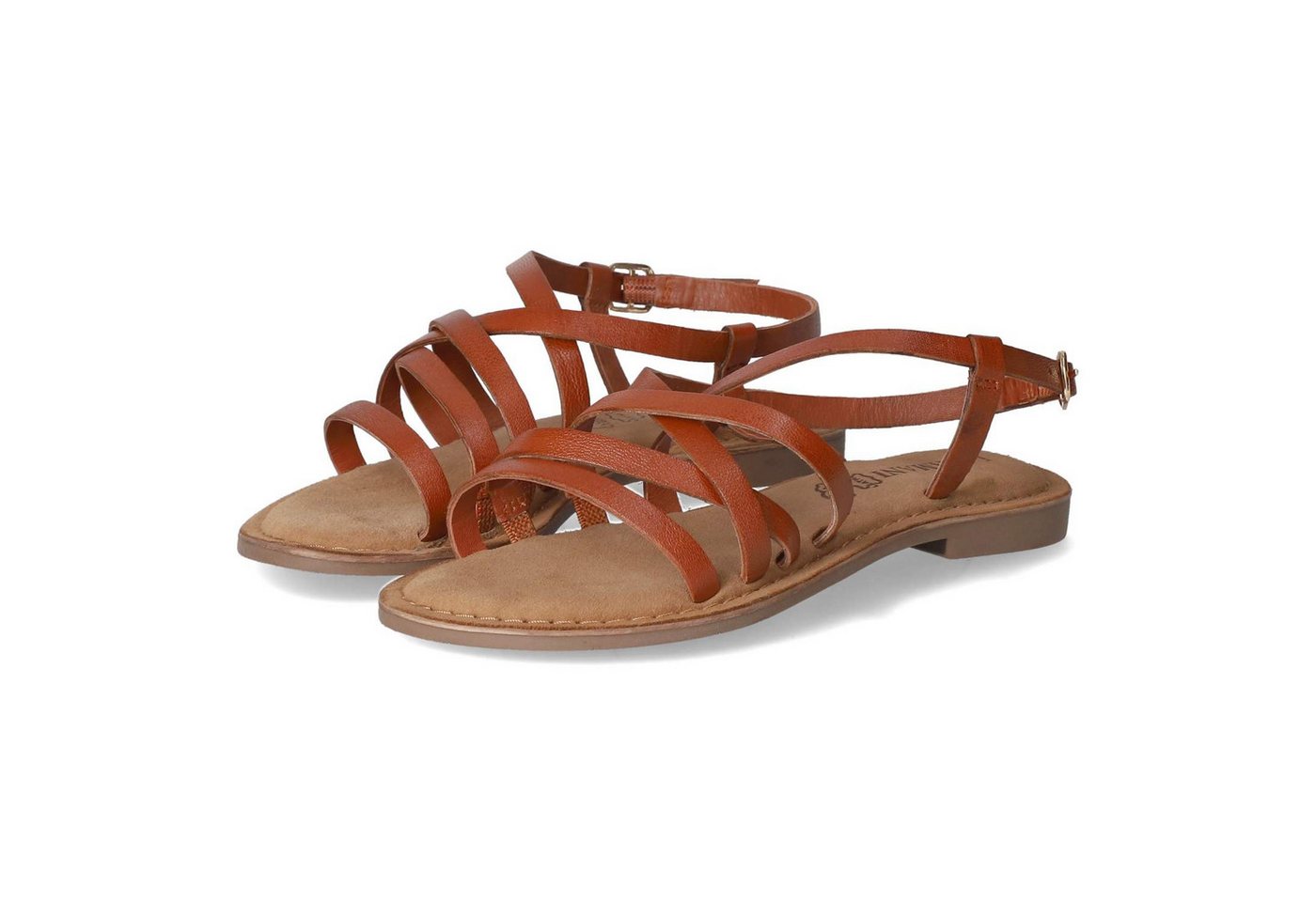 Lazamani LA75914 TAN Damen Glattleder brown Sandalette