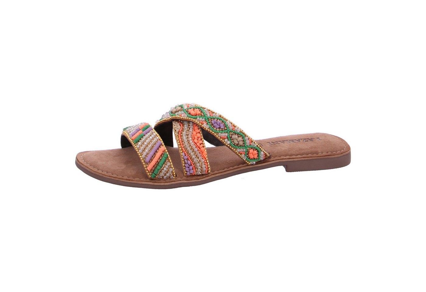 Lazamani Pantolette (bunt/lila)