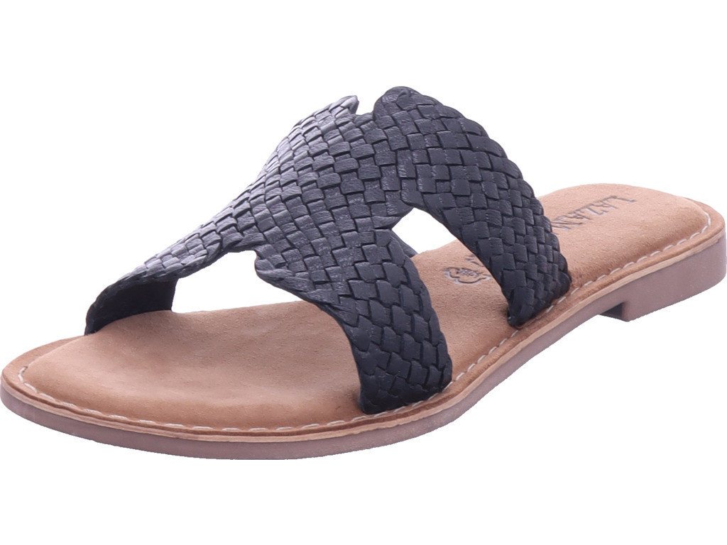 Lazamani Pantolette (schwarz)