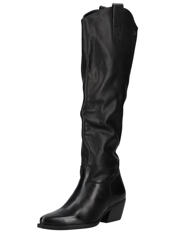 Lazamani Stiefel Leder Bikerboots (schwarz)