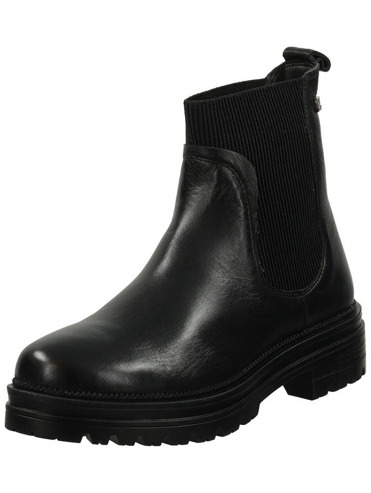 Lazamani Stiefelette Leder/Textil Stiefelette (schwarz)