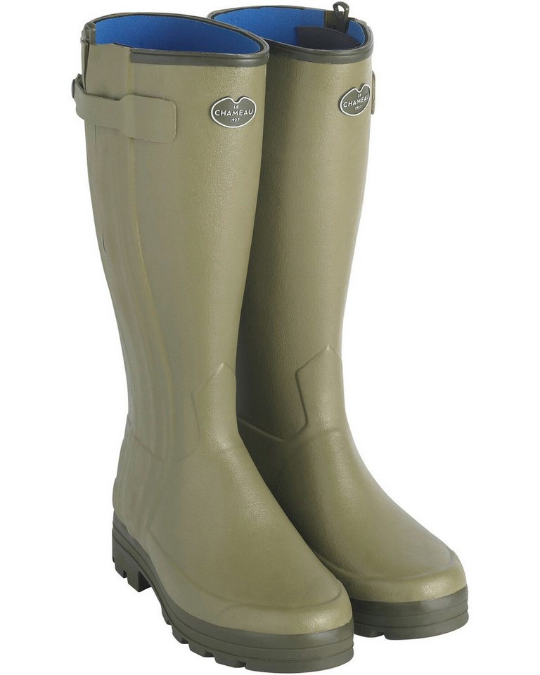 Le Chameau Gummistiefel Chasseur Neo Gummistiefel Herausnehmbare Innensohle, Wärmeisolation