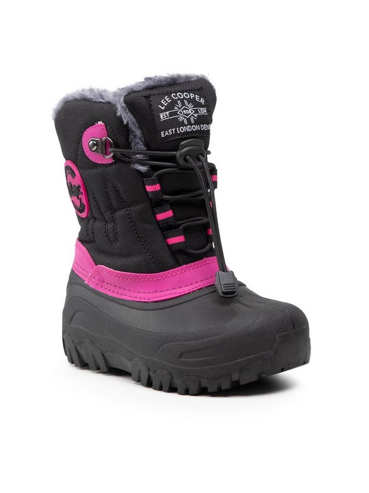 Lee Cooper Schneeschuhe LCJ-21-44-0523K Black/Fuchsia Schnürschuh
