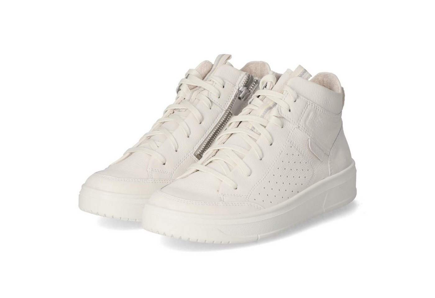 legero 2-000251-1000 Damen Glattleder white Schnürstiefel