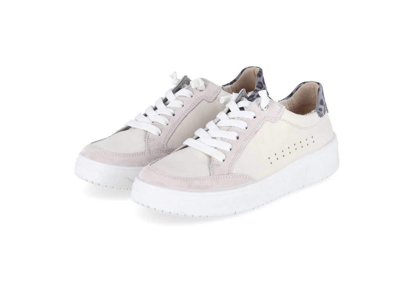 legero 2-000433-1000 Damen Leder white Schnürschuh
