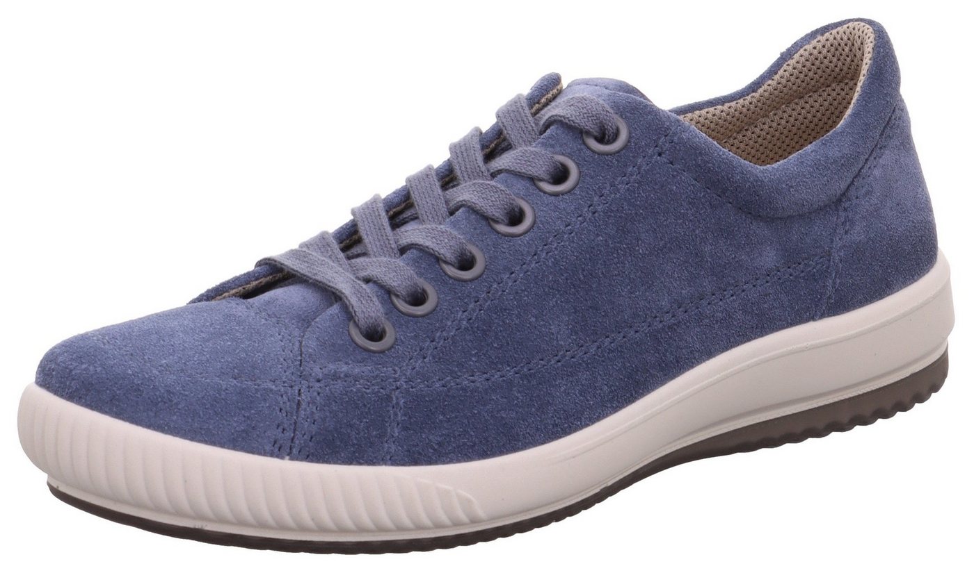 legero Sneaker, Freizeitschuh, Halbschuh, Schnürschuh mit softem Schaftabschluss (blau)