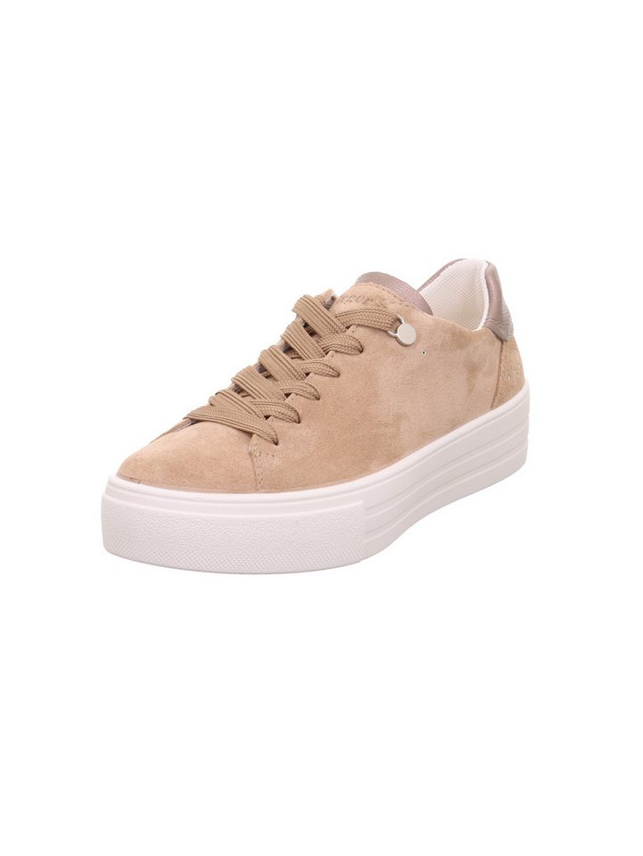 legero LIMA 2.0 Plateausneaker Schnürschuh, Halbschuh, Komfortschuh mit herausnehmbarer Einlage (beige)