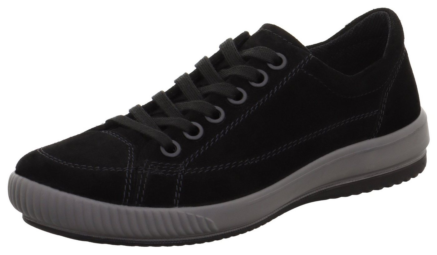 legero TANARO 5.0 Sneaker, Freizeitschuh, Halbschuh, Schnürschuh mit softem Schaftabschluss (schwarz)