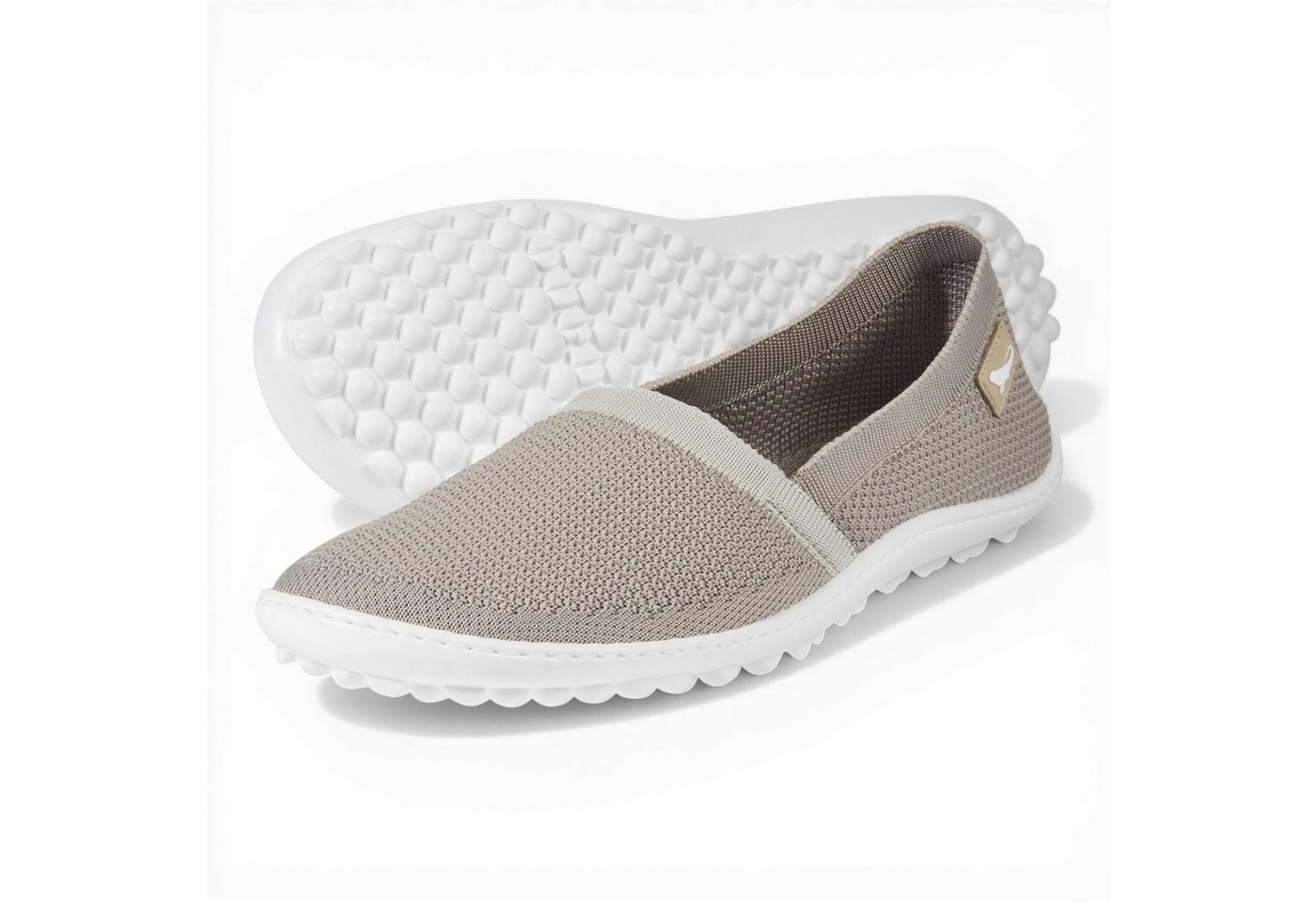 Leguano Ballerina Flair (flexible Sohle, pures Barfußgefühl) sandbraun Barfußschuh