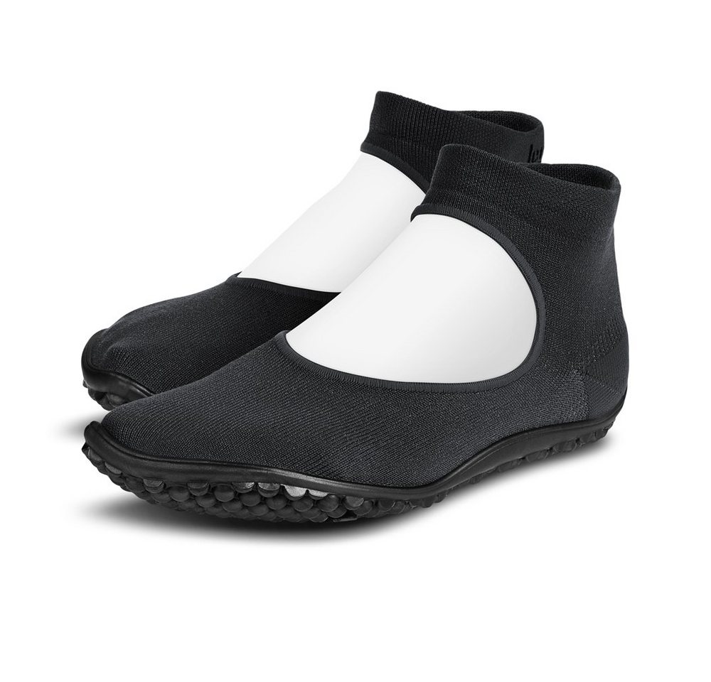 Leguano Ballerina schwarz - Sockenschuh / Hausschuh Barfußschuh